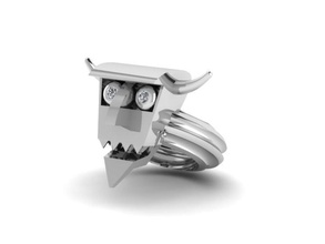 futurama robot diablo anillo pinshape dibujos animados 3d print model - Mito3D