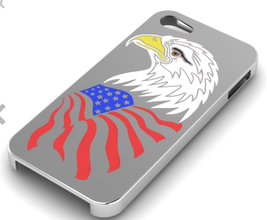 american eagle iphone 5s cas pinshape chauve l'aigle américain iphone5s 3d print model - Mito3D