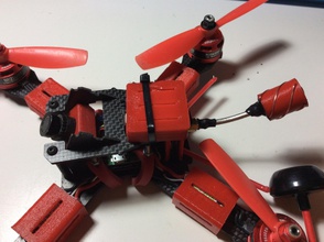 quadrifilar helix antenna 58ghz rhcp + lhcp pinshape drone fpv 3d print model - Mito3D