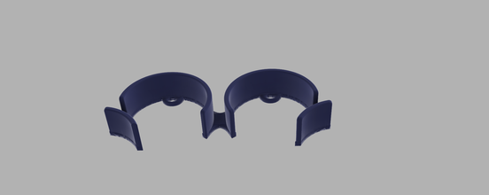 support ceinture pinshape monté mur liens titulaire 3d print model - Mito3D