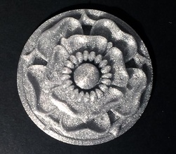 tudor rose testing piece pendant pinshape 3d print model - Mito3D