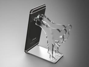 telefono titolare pinshape mount stand 3d print model - Mito3D