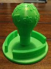 international women's day stem light bulb pinshape 3d-design 3d print model - Mito3D