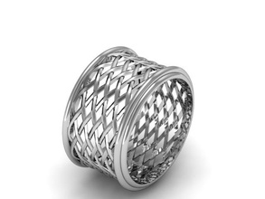 celtique tissage tressé anneau mode pinshape l'écossais l'irlandais bande l'anneau 3d print model - Mito3D