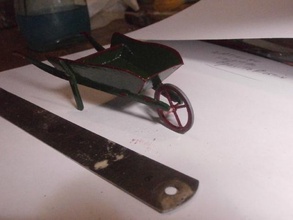 scaleprint 1 12 escala roda casinha bonecas pinshape carrinho mão casa 3d print model - Mito3D
