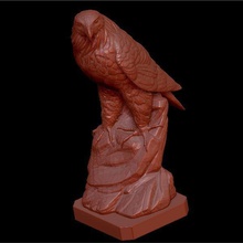 eagle rock pinshape águia 3d print model - Mito3D