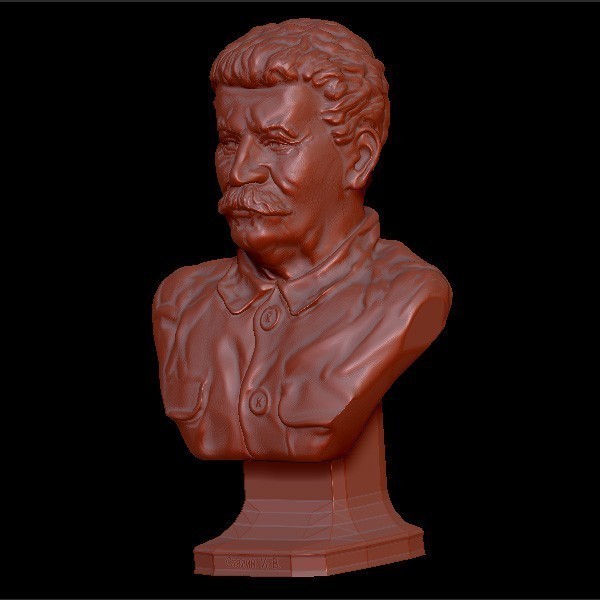 bust generalisimus ussr stalin pinshape 3D print model - Mito3D