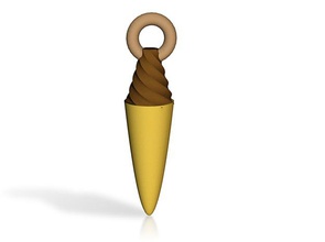 ice cream pendant pinshape pendants necklaces necklace cone creams 3d print model - Mito3D