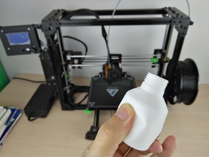 bottle printed flexible filament pinshape tristarbot-m1-3d-printer-flexible-filament-tpu-tpe-ninja- 3d print model - Mito3D