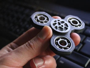 trius hand spinner fidget toy pinshape 3d-design 3d print model - Mito3D