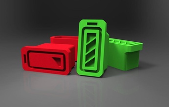 xt60 tappo sicurezza pieno vuoto pinshape batteria cap organizzatore disegno 3d 3d print model - Mito3D