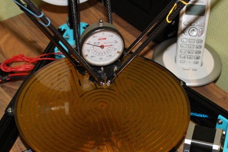 dial gauge mount calibration kossel delta printer pinshape 3d-design 3d print model - Mito3D