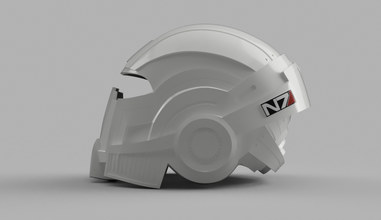Masse n7 Verschnaufpause Helm pinshape Effekt 3d print model - Mito3D