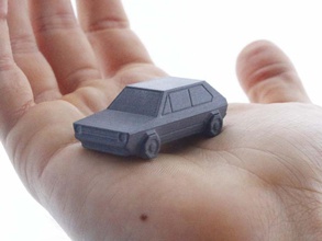 volkswagen golf gti poly miniature pinshape rétro coutume réglage oni camber voiture low mk2 mk1 volkwagen 3d print model - Mito3D