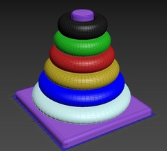 ring stacker babies pinshape 3d-design 3d print model - Mito3D