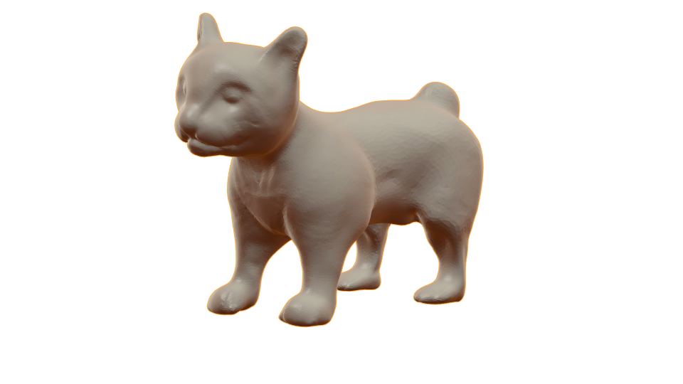 weird cat pinshape sclupt cats 3D print model - Mito3D