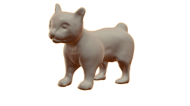 estranho gato pinshape sclupt gatos 3d print model - Mito3D