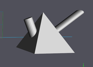 forma pirámide bong diseño pinshape tubería agua hábito fumar 3d print model - Mito3D