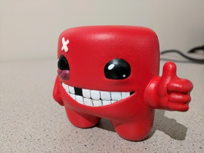 super meat boy pinshape Spaß Spielzeug Figur Abbildung platformer Charakter video Spiel 3d print model - Mito3D