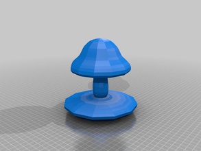 mushroom pinshape toadstools toadstool mushrooms fungus fungi 3d print model - Mito3D
