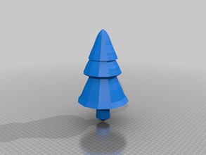 model tree pinshape trees models christmas-tree 3d print model - Mito3D