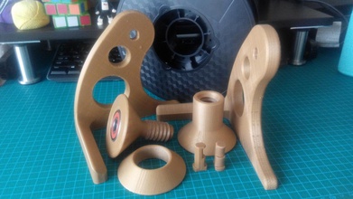 universel support bobine pinshape universelle titulaire Imprimante 3d filament spool 3d print model - Mito3D