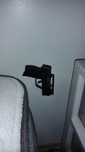gun mount pinshape 380 9mm wall-mount 3d print model - Mito3D