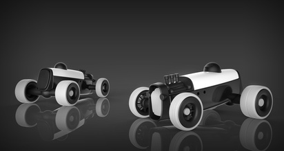 modüler hot rod tasarımcı oyuncak pinshape araba tasarımı minimalist modern tasarım özelleştirilebilir industrialdesign 3d print model - Mito3D