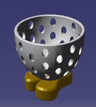 pasqua uovo vetro pinshape 3d print model - Mito3D