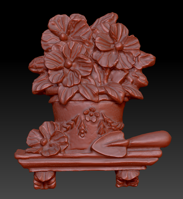 pote flores prateleira pinshape vaso 3D print model - Mito3D