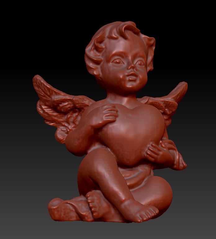 angel heart pinshape 3D print model - Mito3D