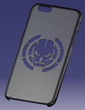 iphone 6s crânio caso pinshape iphone6s 3d print model - Mito3D