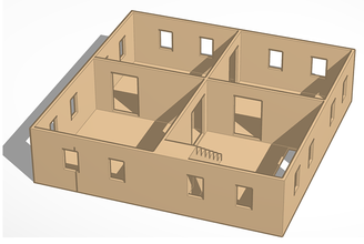 stackable office 3rd floor pinshape wargaming 3d print model - Mito3D