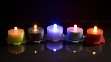 led candelita pinshape lámpara 3d print model - Mito3D