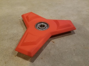 angular fidget spinner pinshape juguete 3d print model - Mito3D