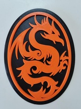 Drachen Wand Kunst pinshape dragon Jungen Geschenk 3d print model - Mito3D