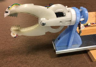 Greifer größeren flachen enden pinshape servo arduino Robotik 3d print model - Mito3D