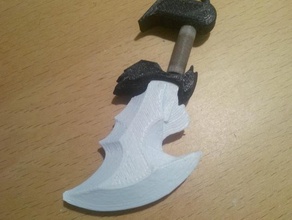 dios guerra hoja pinshape envisionthefuture diseño reto juventud cuchillas 3d print model - Mito3D
