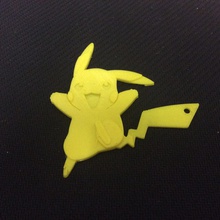 pikachu clé chaîne pinshape jaune démarreur simple pokemon aller pokemongo nitendo kid gousset porte clés trousseau gameboy jeux game boy amusant facile mignon charme Conception 3d 3d print model - Mito3D