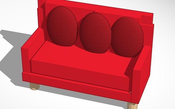 canapé pinshape canapés modèles modèle funiture couchs divan 3d print model - Mito3D