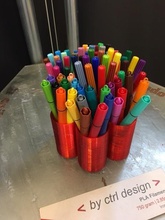 penna vassoio pinshape pen pencilcase ctrl design 3d print model - Mito3D