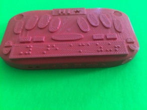 mini braille notetaker model pinshape toy-tank blind envisionthefuture-design-challenge 3d-design 3d print model - Mito3D