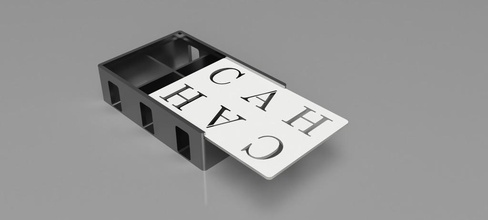 Karten Menschheit Aufbewahrungsbox Kostenlose version pinshape 3d design 3d print model - Mito3D