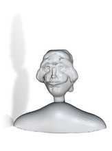 bust lady pinshape women woman sculptris ladies busts 3d print model - Mito3D