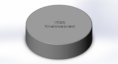 ikea Knäckebrot cover pinshape 3d design 3d print model - Mito3D