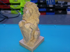 leão pinshape estatuária estátua modelo 3d print model - Mito3D