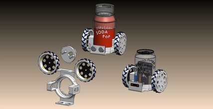 cokecanbalancebot pinshape robotoons roboguts wperko solidworksmagi robot bot denge kola cola coca 3d print model - Mito3D