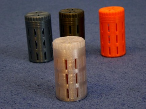sílica gel canister 30mm filamentos cilindros pinshape 3d design 3d print model - Mito3D