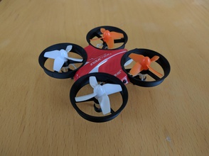 inductrix winzigen whoop light racing Rahmen pinshape quadcopter quad 3d print model - Mito3D