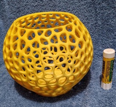 voronoibowl1 pinshape voronoi container bowl 3d print model - Mito3D